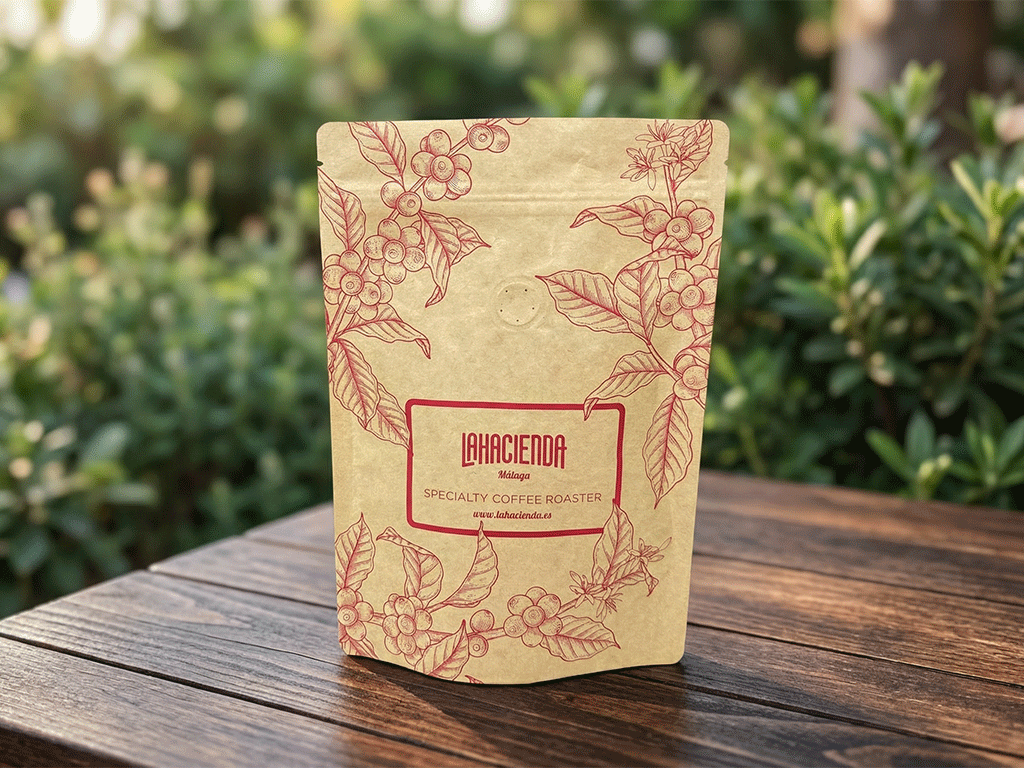 why-brown-kraft-paper-coffee-bags-work-so-well-for-specialty-coffee-1 brown kraft paper coffee bag specialty coffee packaging outdoor setting