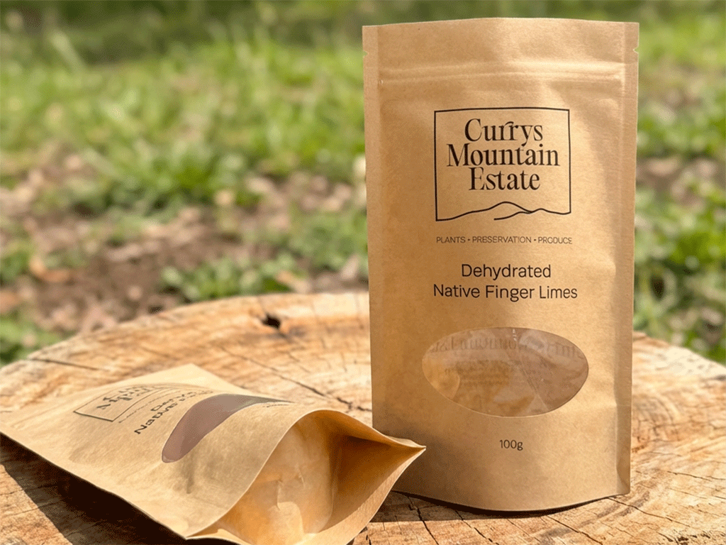 brown kraft paper stand-up pouch coffee packaging with resealable zipper