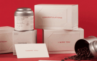 Custom printed coffee boxes with premium finishes used for specialty coffee gift sets and subscriptions