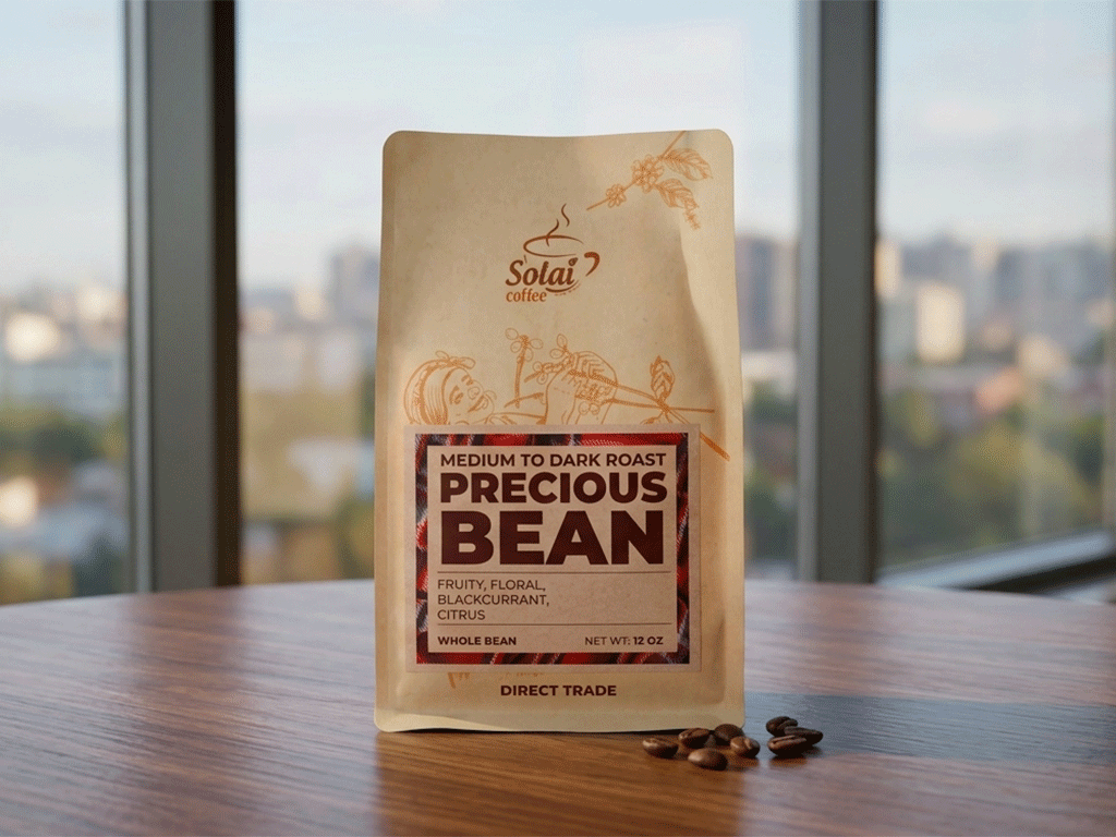 What_coffee_traceability_means_for_coffee_roasters_1 coffee bag with roast profile and direct trade information for coffee traceability