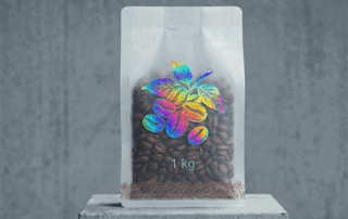 1kg coffee bag displayed as a central packaging format highlighting large-volume coffee consumption and roaster packaging strategy