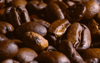roasted coffee beans showing differences in colour and roast development