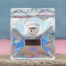 Holographic coffee bag with colorful reflective finish and clear window