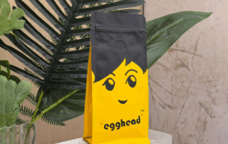 Creative sample coffee bags design with colourful artwork for specialty coffee packaging