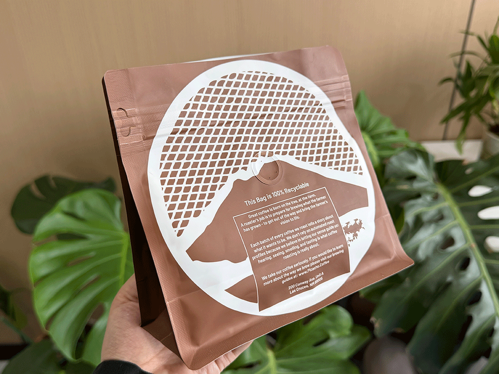 Recyclable coffee bag designed for freshness protection and sustainable packaging