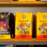 Coffee bags with different roast levels and unique packaging designs